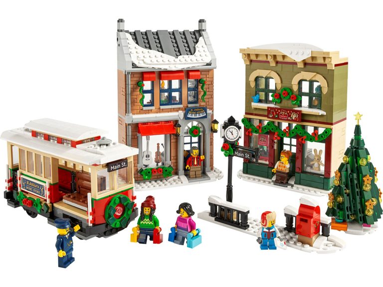 LEGO Icons 10308 - Weihnachtlich geschmückte Hauptstraße - Produktbild 01