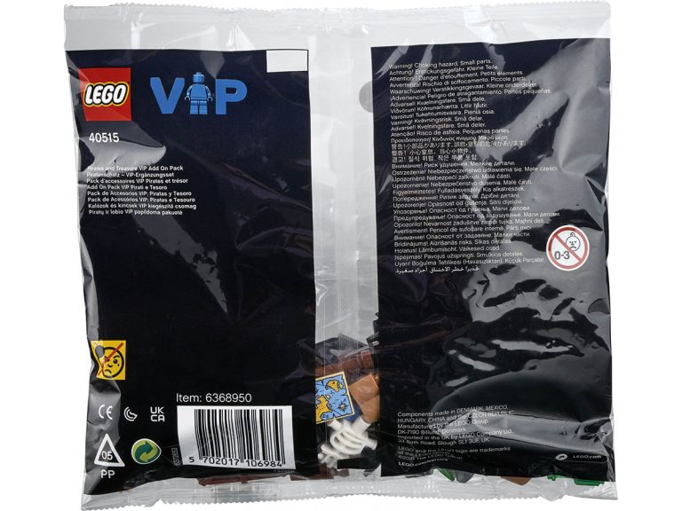 LEGO 40515 - Piratenschatz – VIP-Ergänzungsset - Produktbild 03