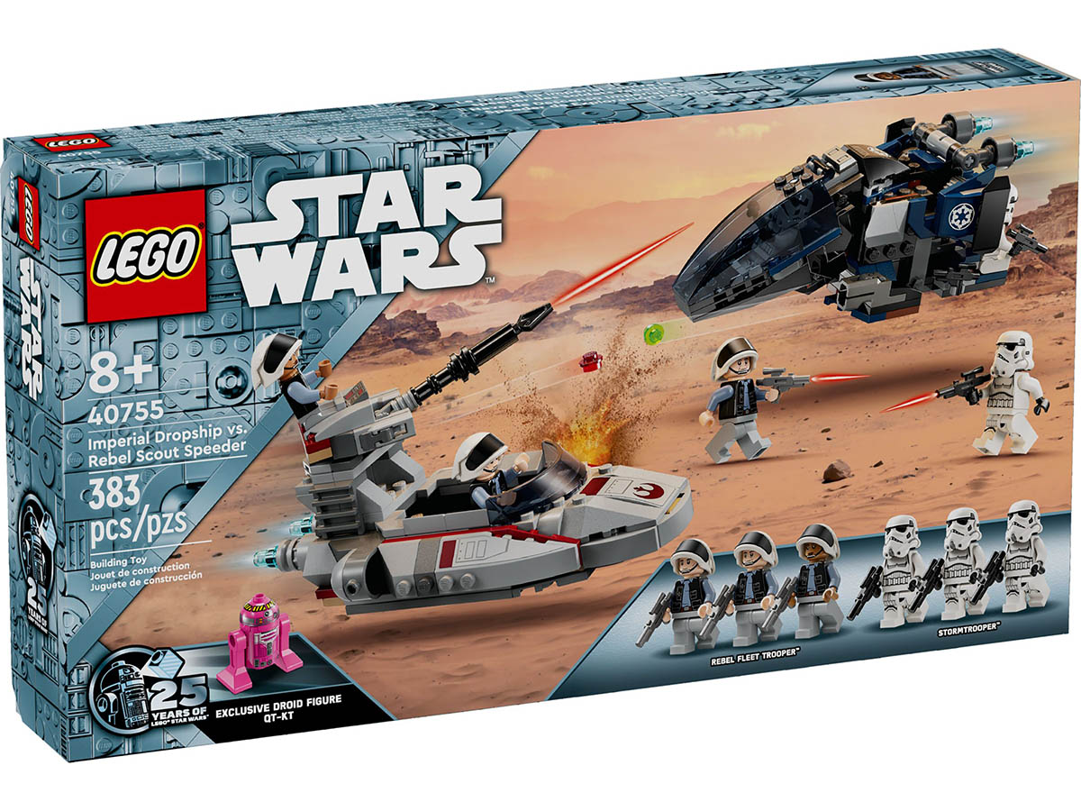 LEGO Imperial Dropship vs. Rebel Scout Speeder 40755