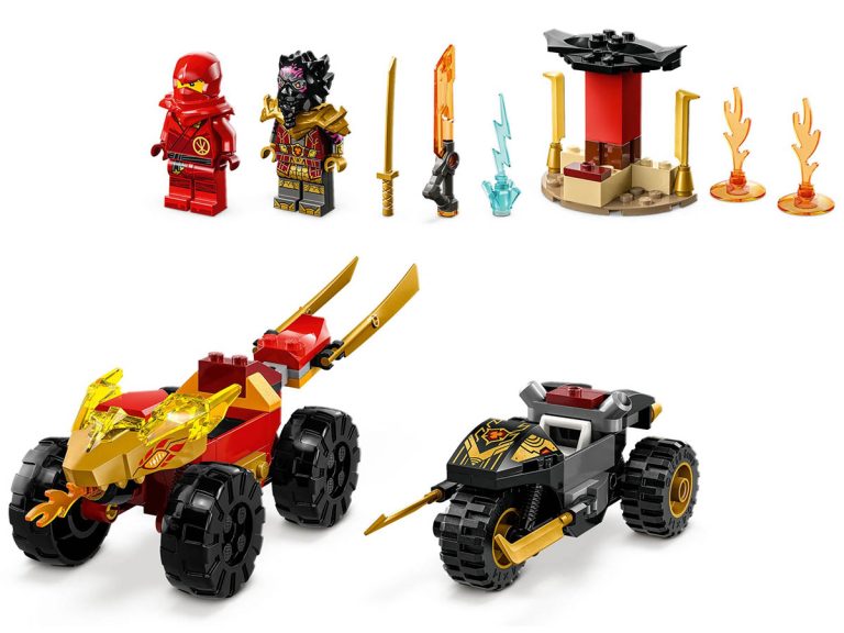 LEGO NINJAGO 71789 - Verfolgungsjagd mit Kais Flitzer und Ras' Motorrad - Produktbild 04