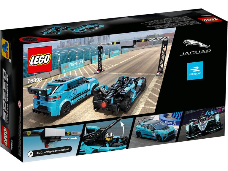 LEGO Speed Champions 76898 - Formula E Panasonic Jaguar Racing GEN2 car & Jaguar I-PACE eTROPHY - Produktbild 06